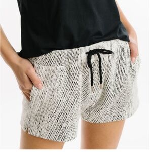 ZYIA Black and White Athletic Shorts